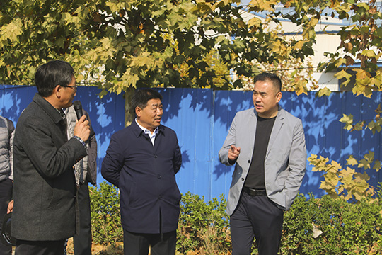 肖处长一行察看PC构件并与2UP.IO（中国）党委书记张会民交流清水混凝土技术应用